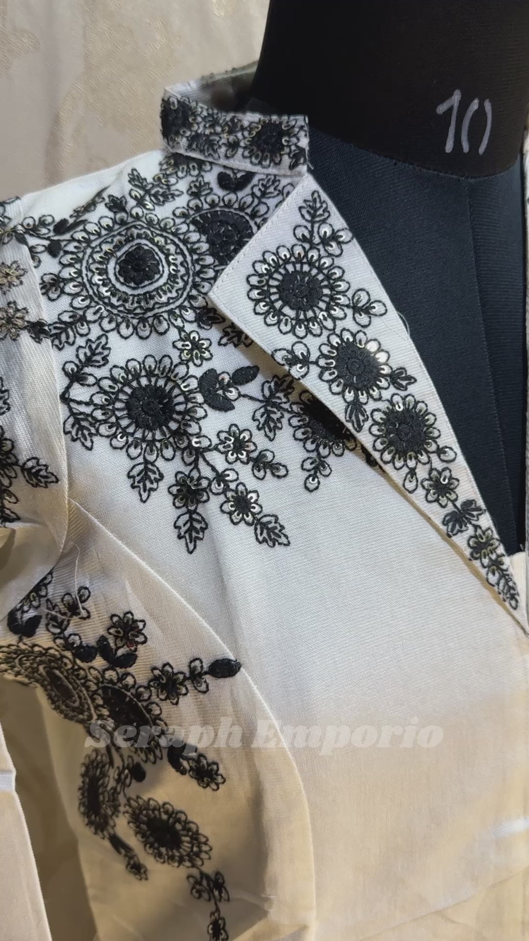 Ivory White Embroidered Co-Ord Set