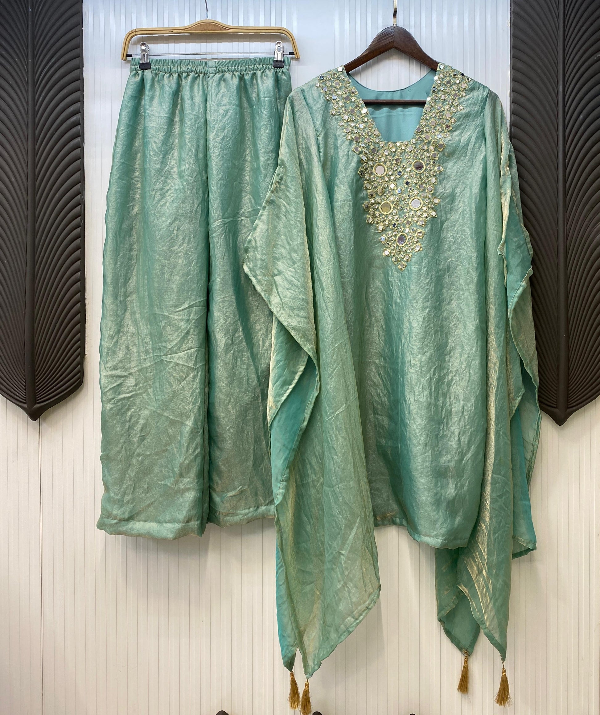 Kaftan with Real Mirror Work