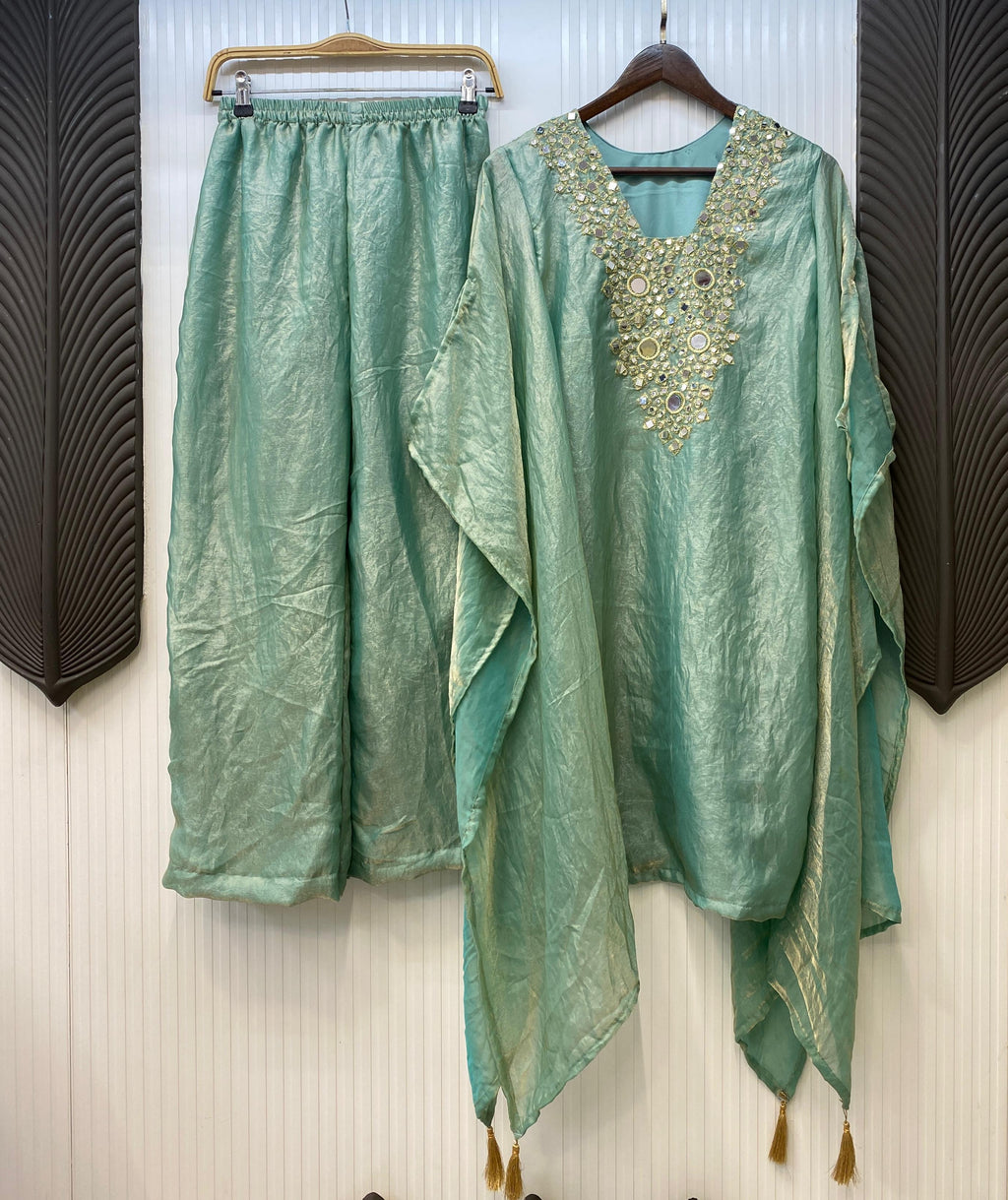 Kaftan with Real Mirror Work