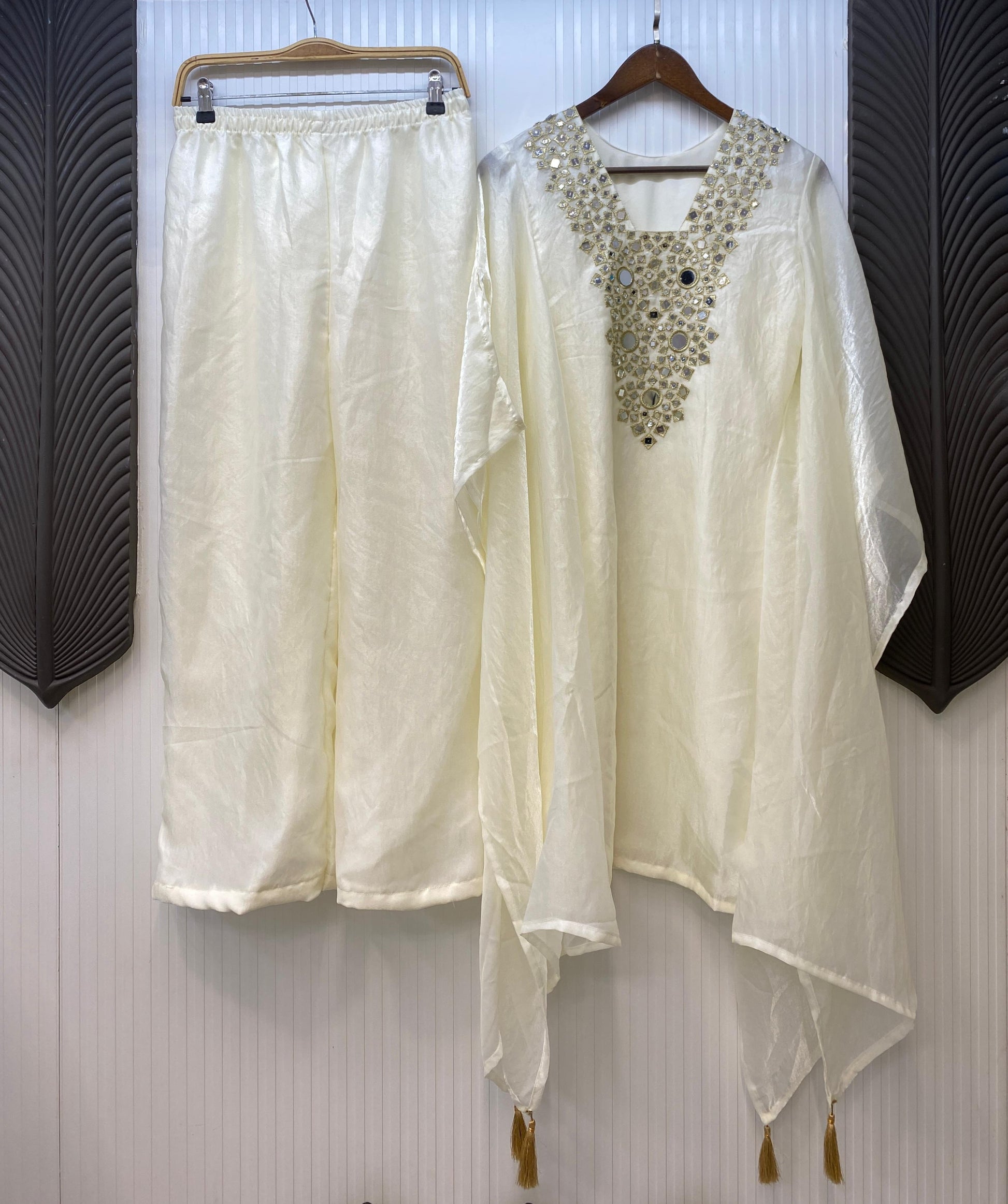 Kaftan with Real Mirror Work