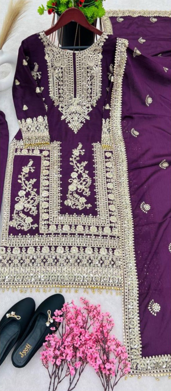 ‘Hoor’ Festive Special Sale 3 pieces Suit