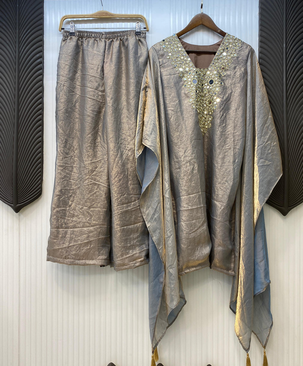 Kaftan with Real Mirror Work