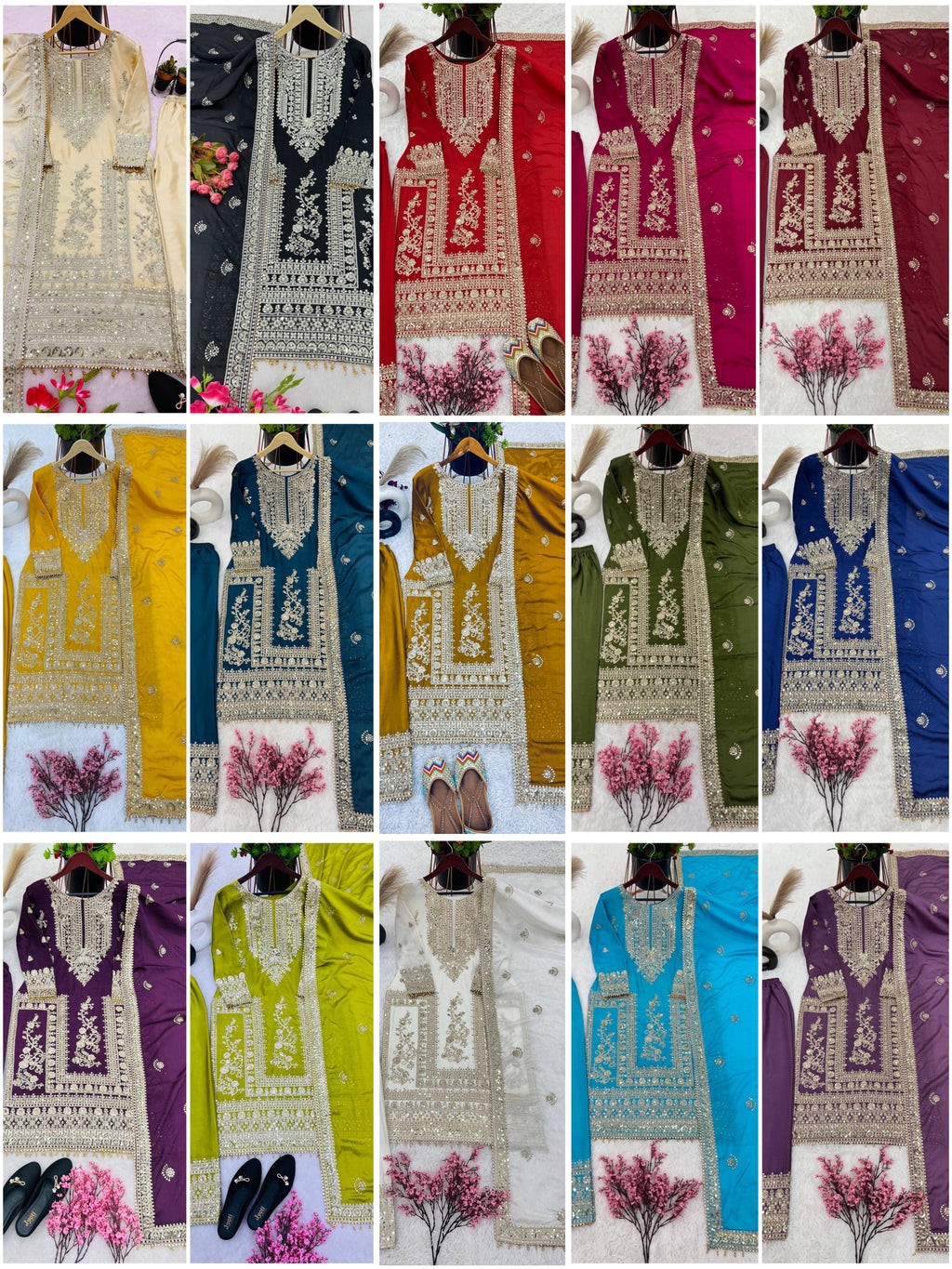 ‘Hoor’ Festive Special Sale 3 pieces Suit