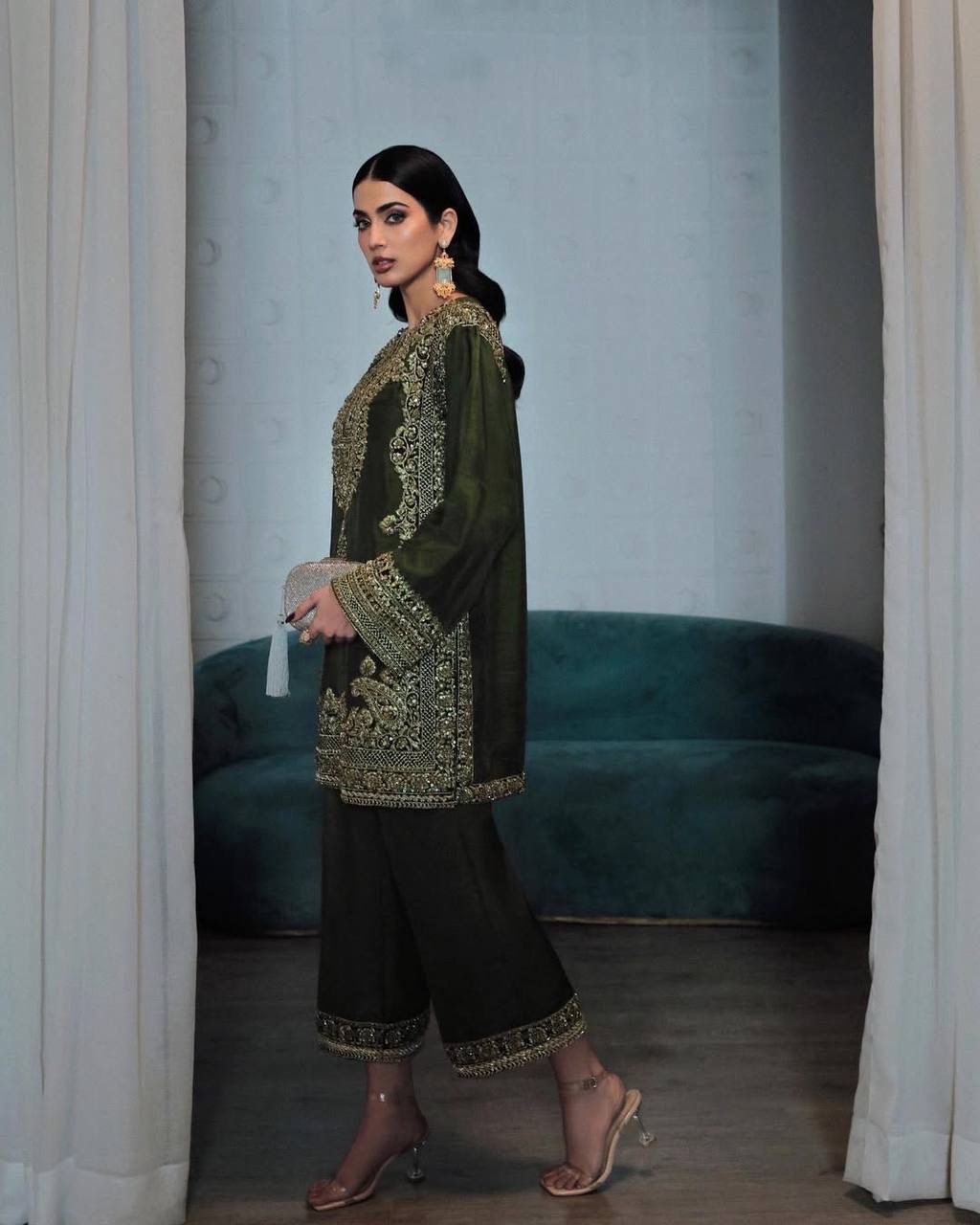 Mehendi Look Plazzo Set