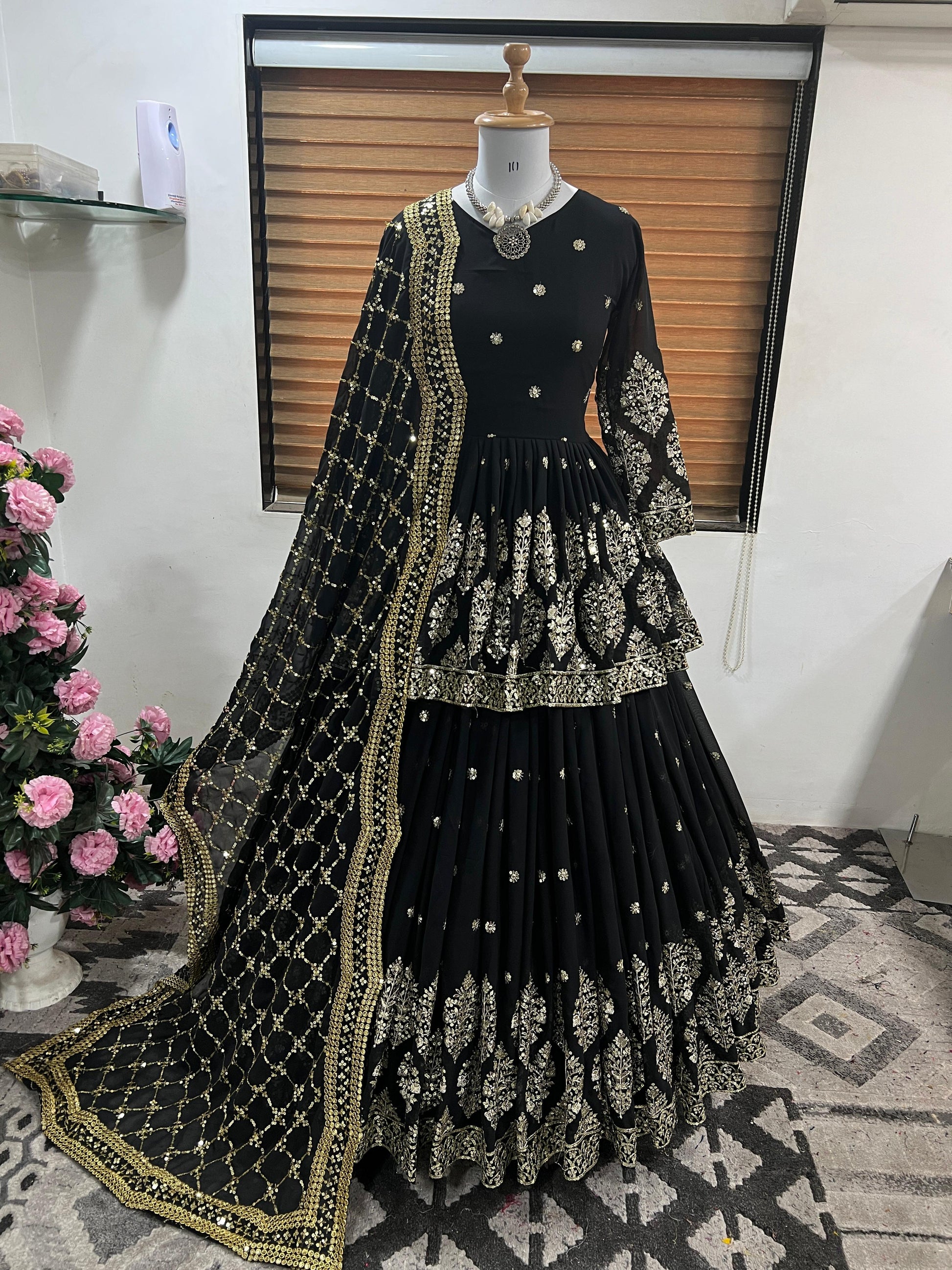 Embroidered Lehenga / Gown for Wedding Parties