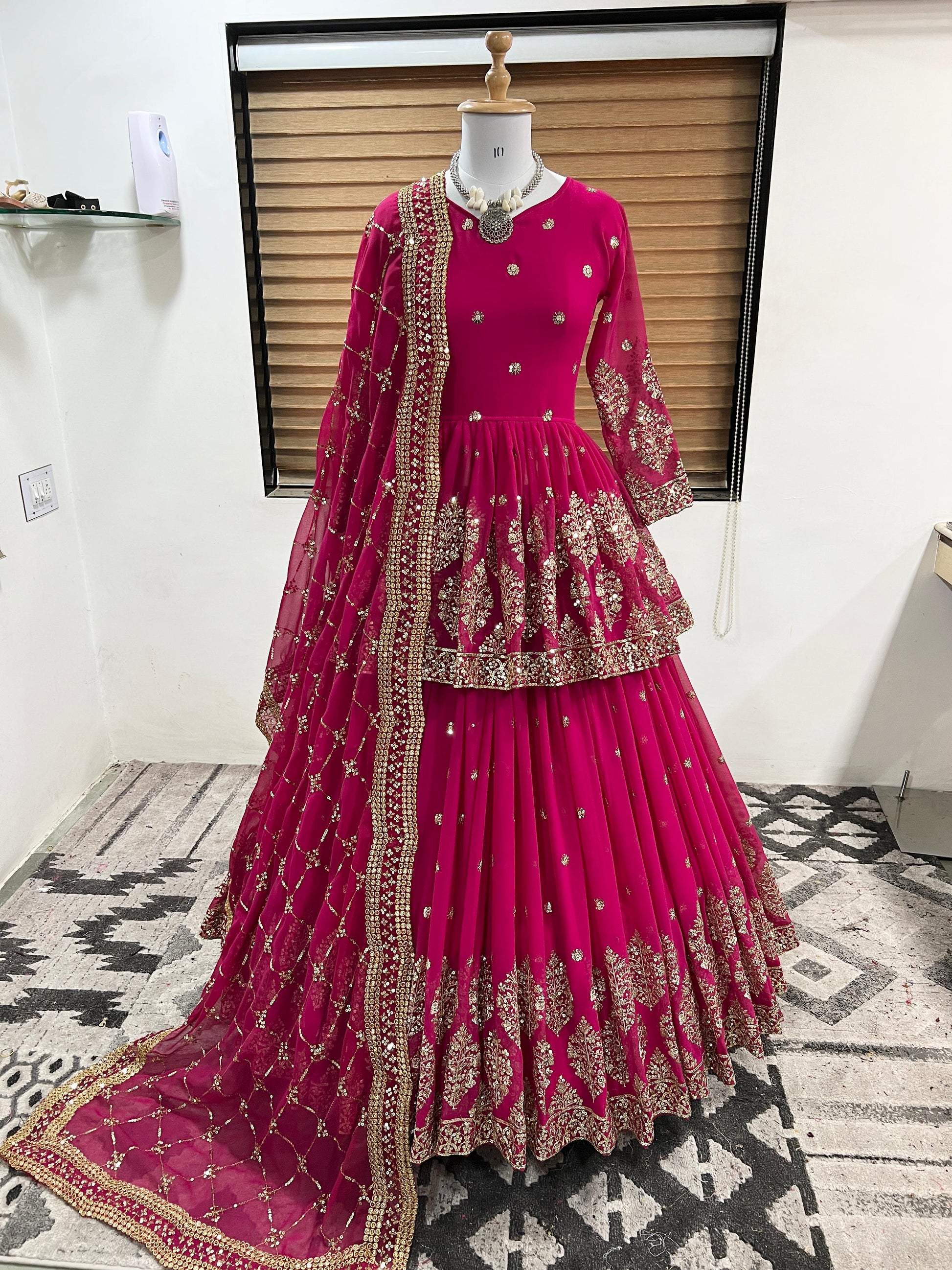 Embroidered Lehenga / Gown for Wedding Parties
