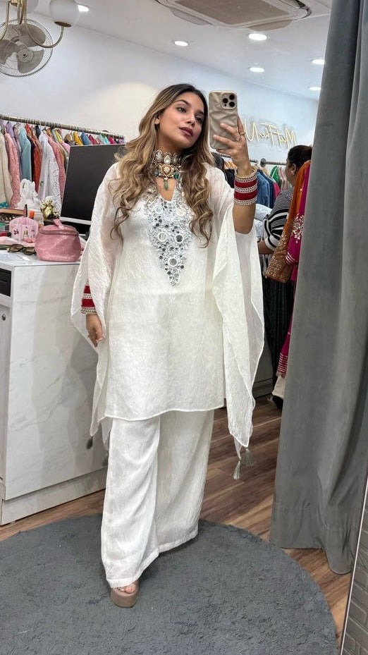 Kaftan with Real Mirror Work