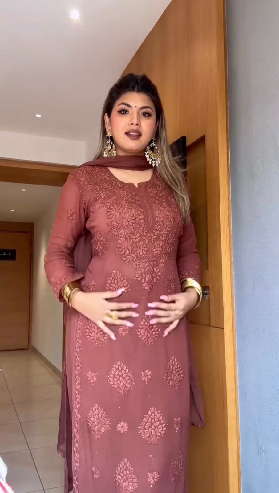 Chikankari Kurta With Plazzo