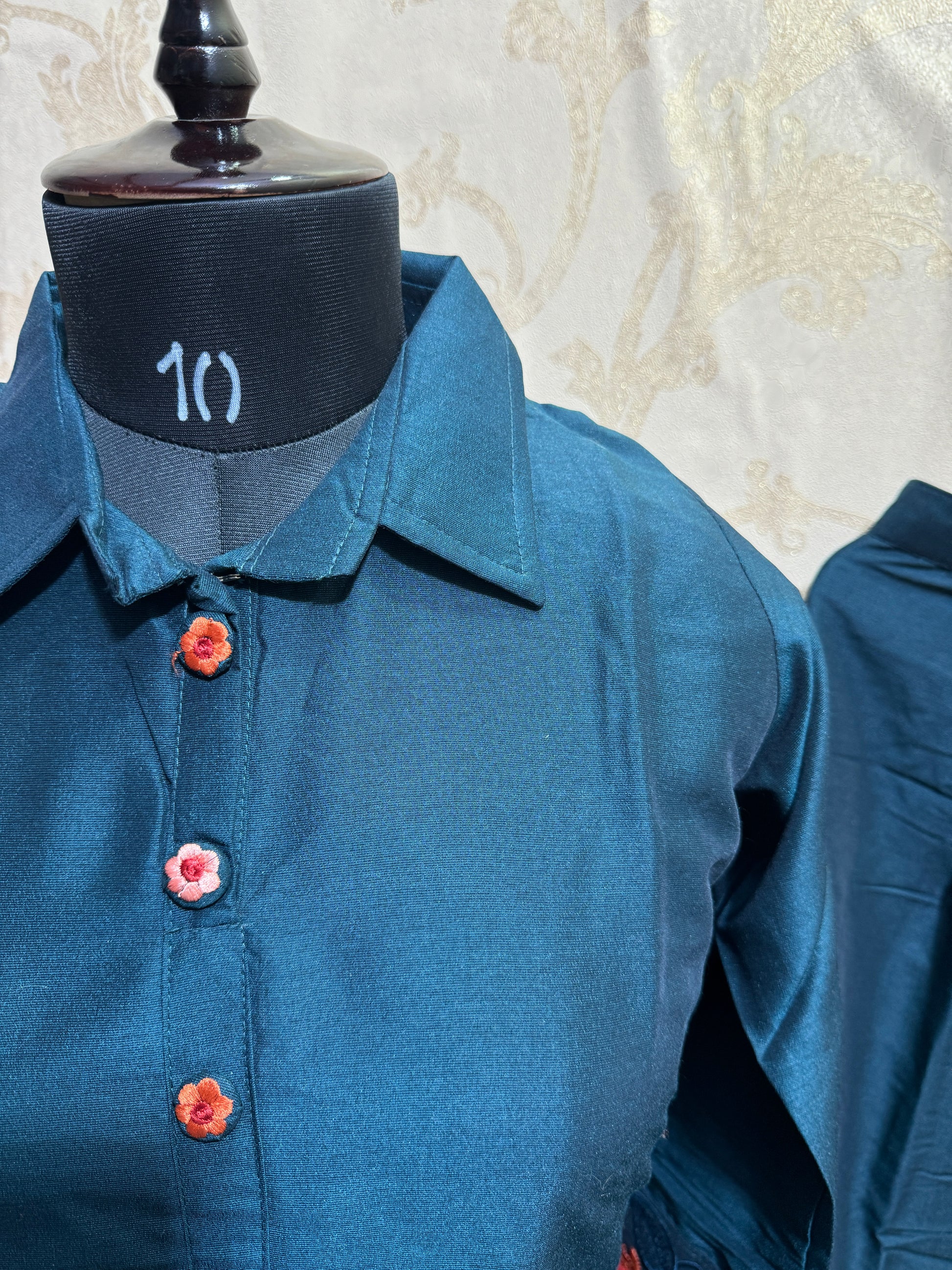 Nocturne Bloom Embroidered Co-Ord Set