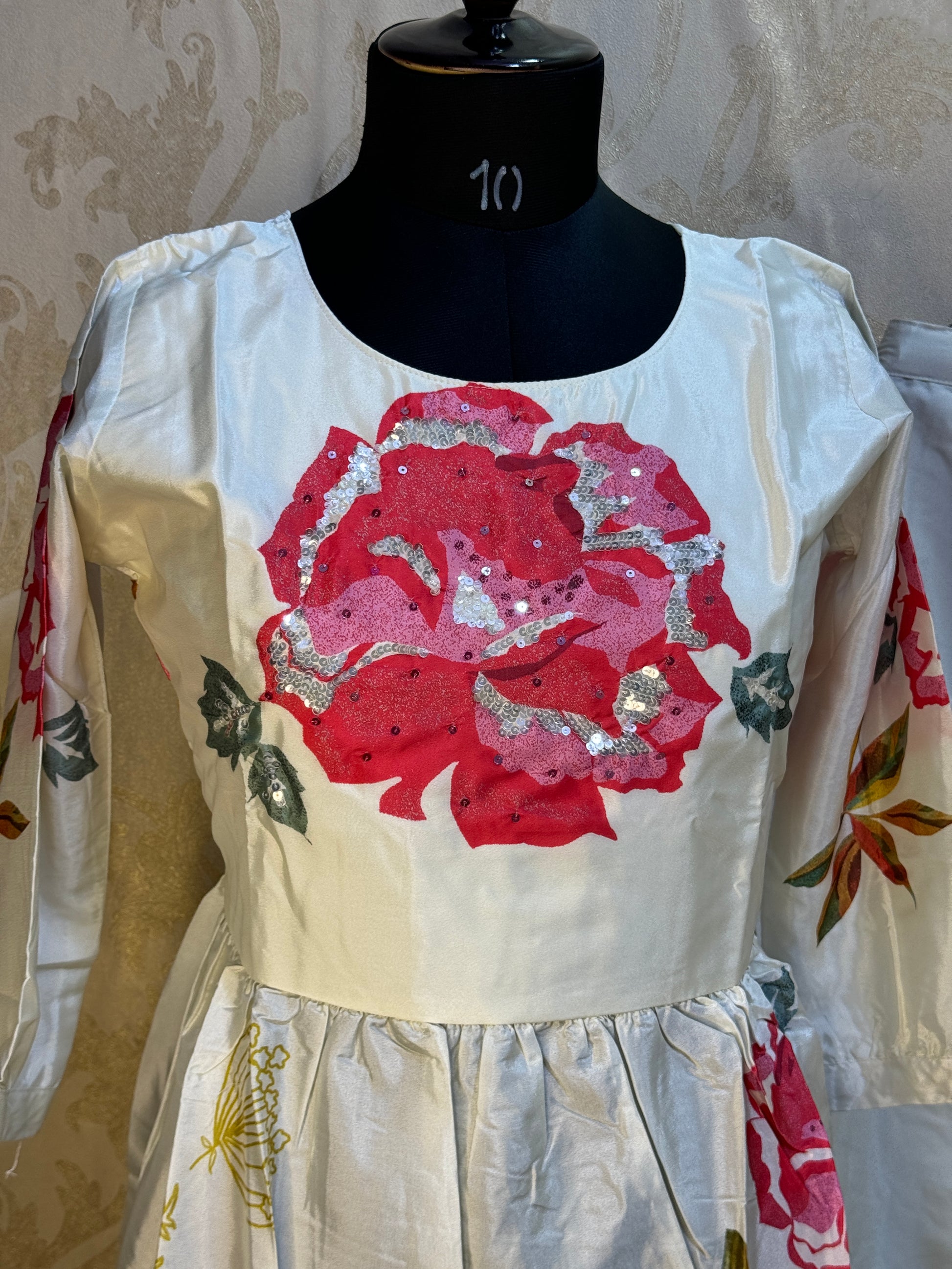 Rose Petal Hand-Painted Co-Ord Set