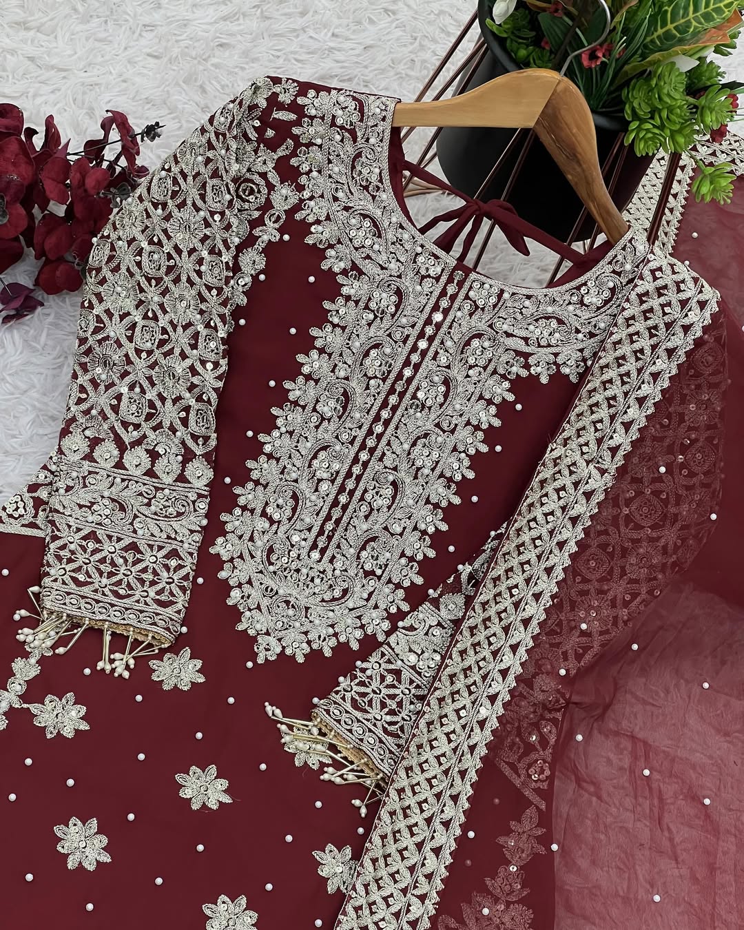 Faux Georgette Pakistani Plazzo Set