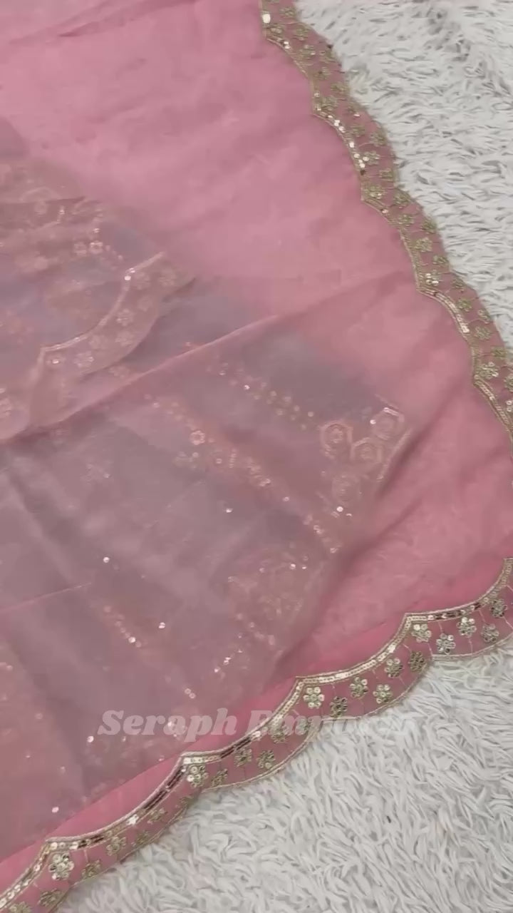 Starry Embellished Gown Ensemble